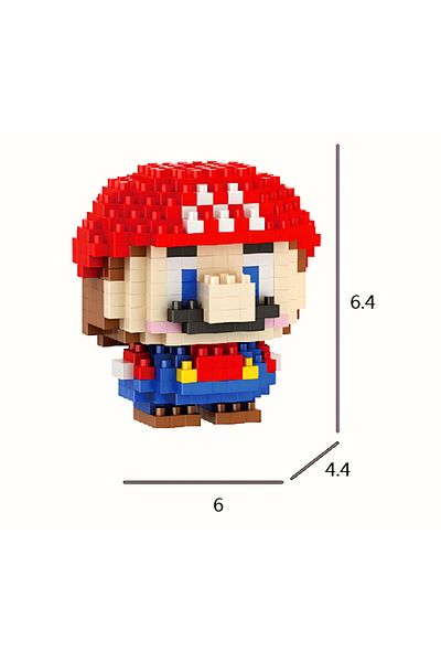DEK Mario and Fire Flower 2-Piece 3D Puzzle Set Collectible Decorative Gift