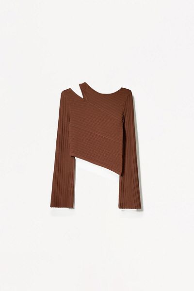 Bershka Asymmetric Cut-out Sweater Ramadan
