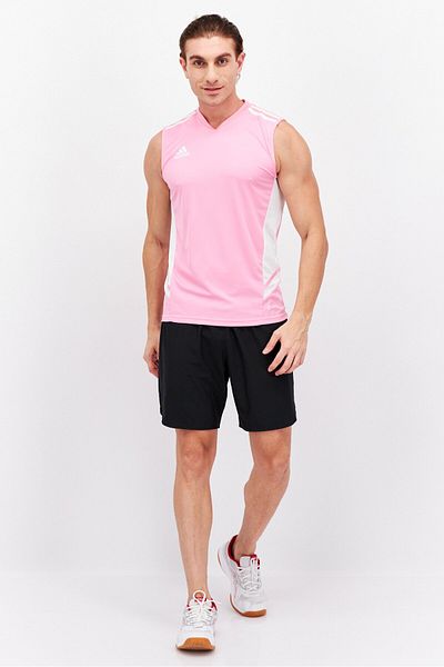 adidas Men Sportswear Fit Sleeveless Running Tank Top, Pink