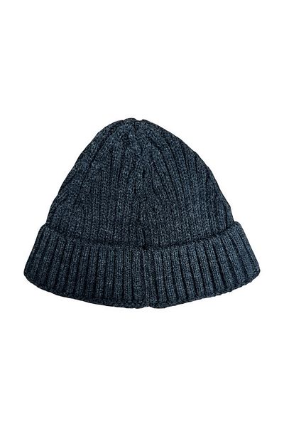 Mevo Unisex Knitwear Short Dark Gray Colored Skullcap Beanie