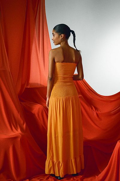 Bershka Lace Crepe Maxi Dress Ramadan