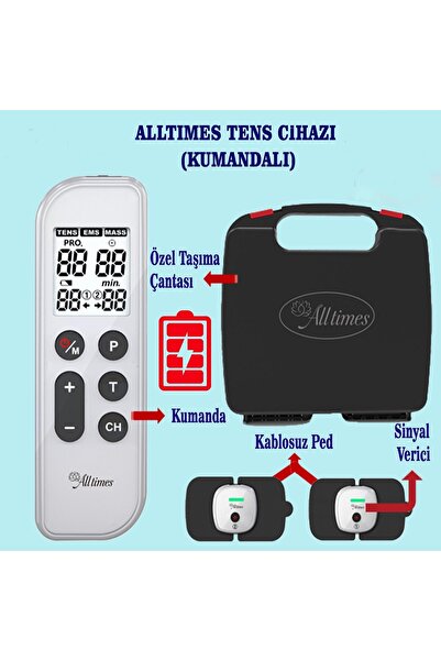 ALLTIMES Yeni Kablosuz All Tımes Tens Cihazı (TENS -EMS -MASAJ)
