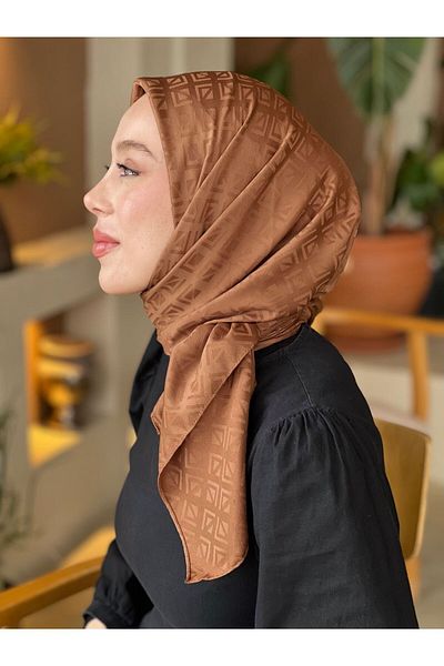 Modakaşmir Φουλάρι με έθνικ μοτίβο σειράς Silky Jacquard