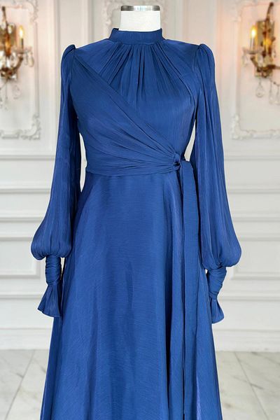 Amine Hüma Βραδινό φόρεμα Efruz Navy Blue