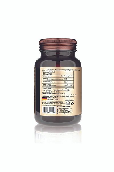Validus جلوتاثيون 250 مجم + أيسرولا + سيلينيوم + كوزم الدهون Q10 - 30 كبسولة