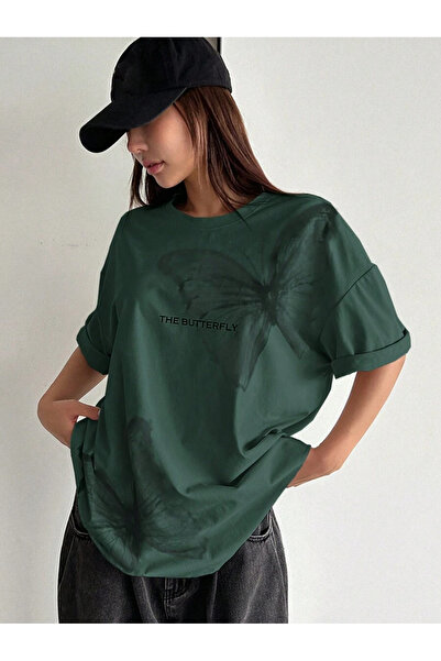 Machetta Μπλουζάκι Unisex The Butterfly Printed Oversize 100% βαμβακερό