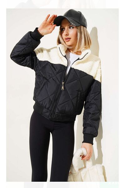 Lotus Short Coat Plush+Inflatable Detail