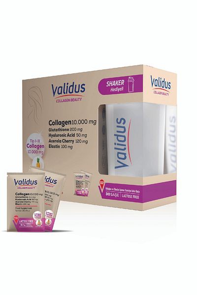 Validus مجموعة هدايا كولاجين إليستين جلوتاثيون مكونة من 30 قطعة