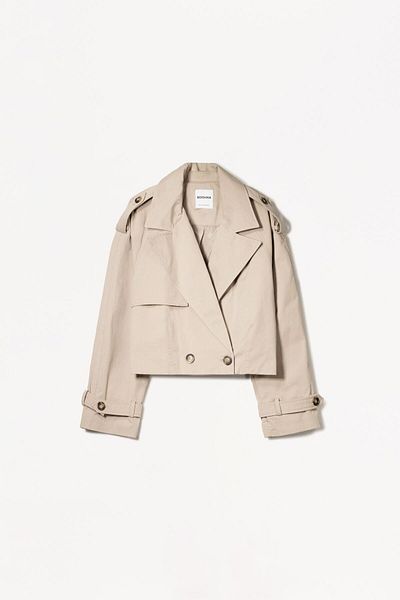Bershka Short Trench Jacket Ramadan