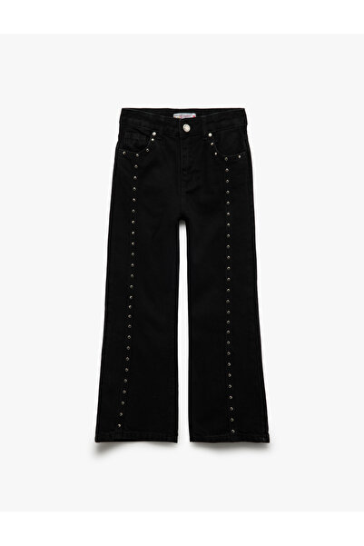 Koton Bavlněné džínové kalhoty s cvočky