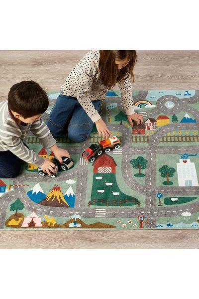 erorex Rug, green, 100x133 cm