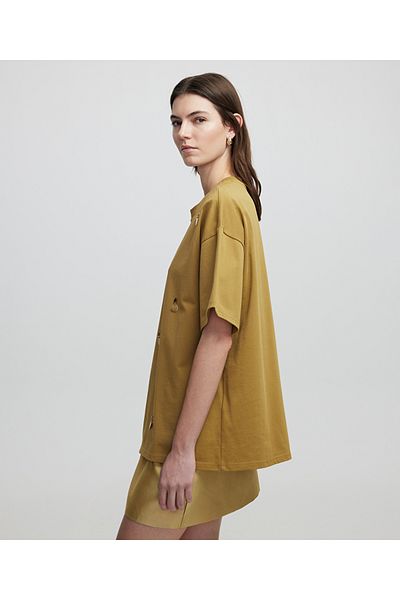 İpekyol T-Shirt with Applique Leatherette