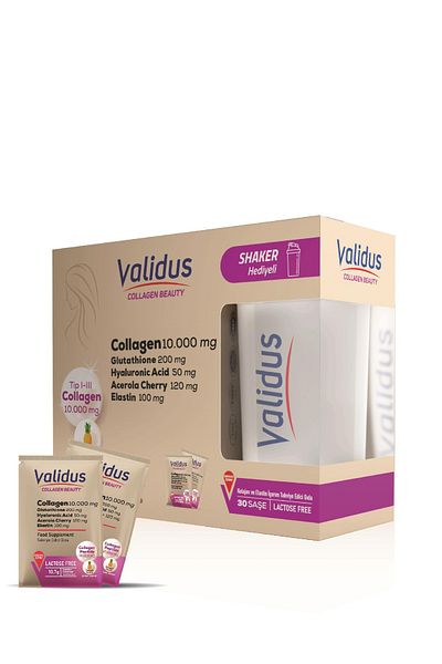 Validus مجموعة هدايا كولاجين إليستين جلوتاثيون مكونة من 30 قطعة