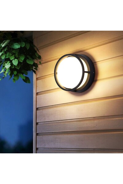 fullreyon Karanlıkta Yanar, Radar Sensörlü, 24 Watt Beyaz Işık, Balkon, Kiler, Saçakaltı LED Aplik