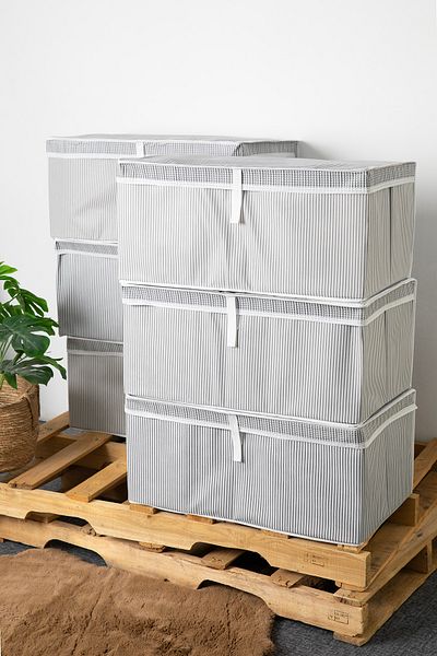 FAVORA Γκρι 6 τεμαχίων κλειστή Mega Plus θήκη 70x40x30