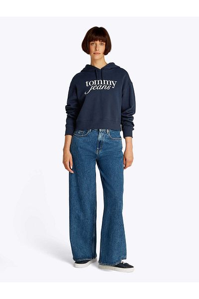 Tommy Hilfiger TJW RLX CRP SCRIPT MIKINA s kapucí EXT
