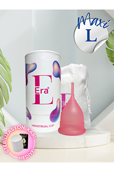 Silicone Era Era Cup - Maxi L / Menstrual Cup Sterilizasyon Kabı Hediyeli (AD...