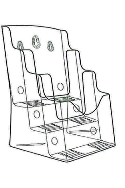 Mapi A5 Flyer Stand - 3 Pockets Map