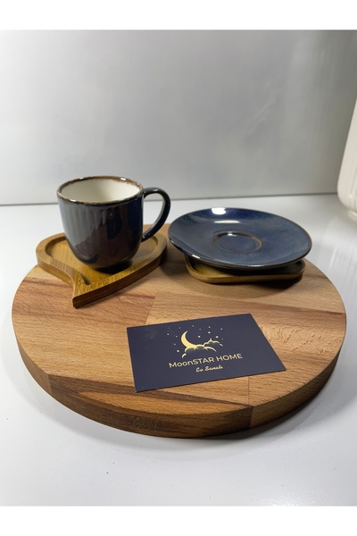 Madame Coco Hiver 2-Person Coffee Cup Set - Indigo