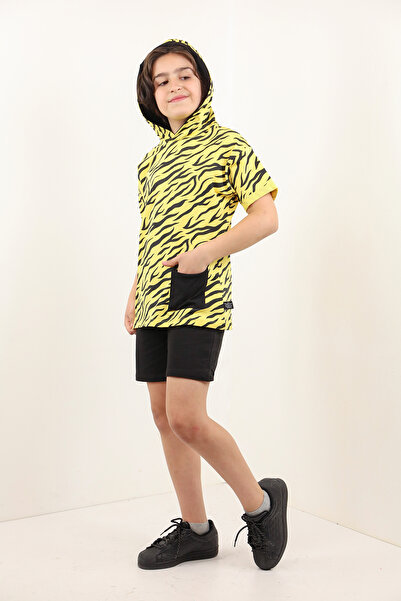 Toontoy Boy's Patterned Shorts Set