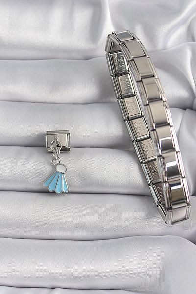 Celira Steel Silver Color Blue Color Sallant Dress Model Nomination