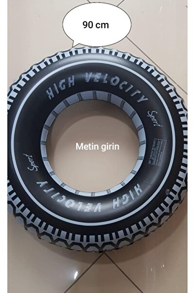 ASLANKAR 90 Cm Havuz Ve Deniz Simidi 7 Yaş Ve Üzeri Çocuk Ve Yetişkin Için Id...