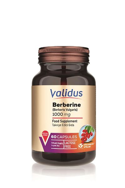 Validus بربرين (بربريس فولجاريس) 1000 ملجم 60 كبسولة