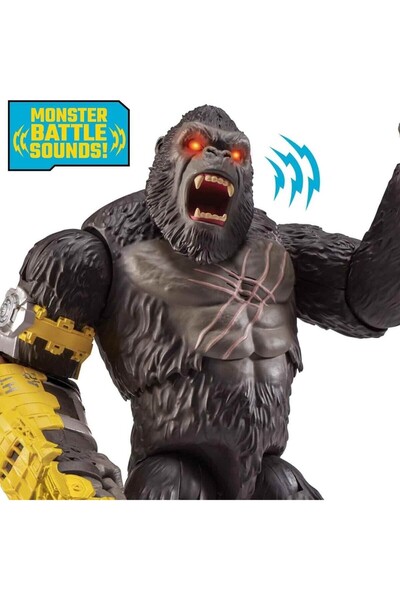 smilechild Godzilla Vs Kong: Dev 35 cm Işıklı ve Mega Yumruk Özellikli Kong Figürü