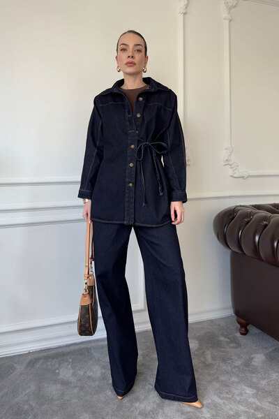 MAGARDE Τζιν Σετ Premium με Δέσιμο - ΜΠΛΕ