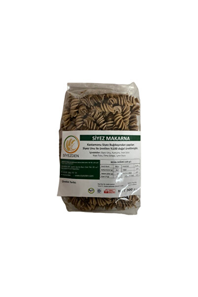 Katkı Maddesiz Doğal Siyez Makarna 300 gr