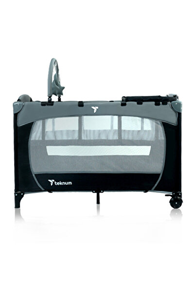 TEKNUM Explorer Playard and Cot Grey