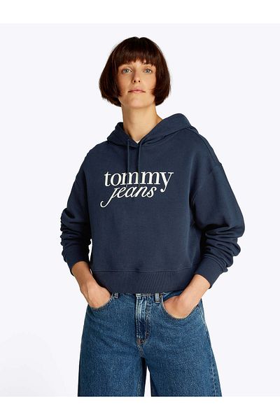 Tommy Hilfiger TJW RLX CRP SCRIPT MIKINA s kapucí EXT