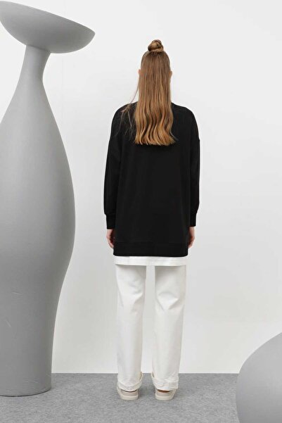 Puane Women's Two Thread Pocket Part Chain Detailed Tunic 10620