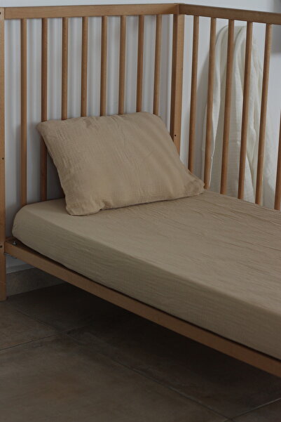 Anne Sesi Bürümcük Müslin Lastikli Çarşaf Seti 70x110 Cm %100 Organik Pamuk