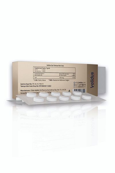 Validus Iodine 150 Mcg 30 Blister Tablets