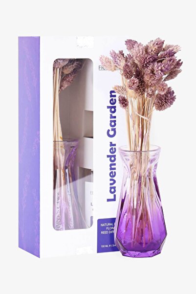 Frannita Lavender Garden Çiçekli Cam Vazolu Refilli Dekoratif Oda Kokusu 100ml