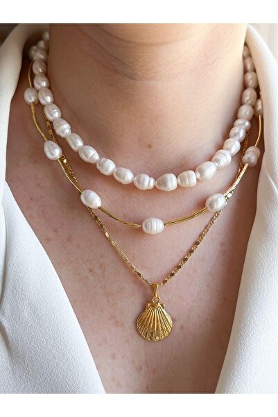 Venus Design Barok inci kolye seti