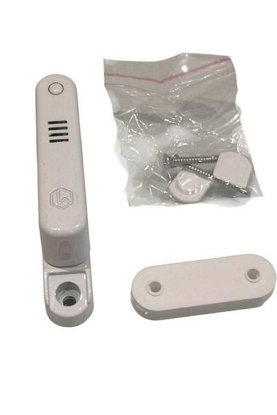 Adilon Burglar and Child Safety Lock with Alarm - Safety Latch with Alarm - White