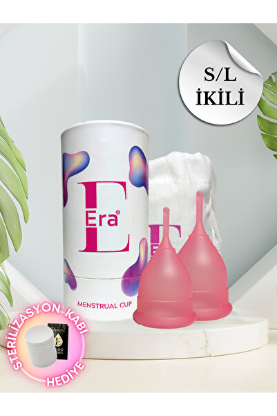Silicone Era Era Cup - S/l Boy Ikili Paket ( 2 Pcs) / Menstrual Cup Hediyeli ...