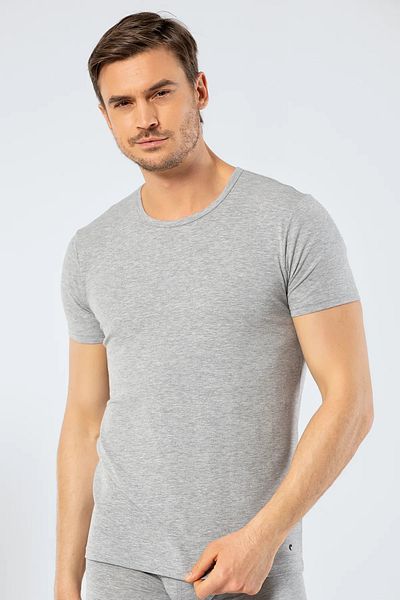 Cacharel 3 Pieces Men's Crew Neck Short Sleeve Undershirt (Undershirt) 95% Cotton % Elastane