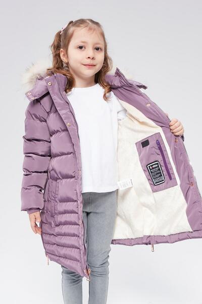Benittokids Girl's Natural Fur Coat 51301