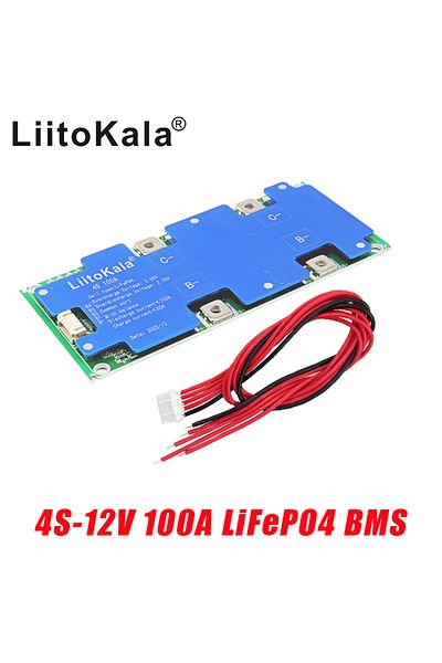 liitokala 4s 12v 100a Bms Lifepo4 Lithium Iron Phosphate Battery Protection Circuit Board With Ba...