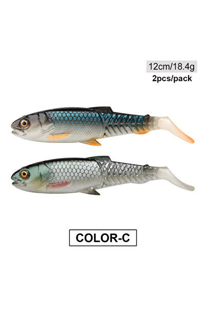 Choice طُعم صيد السمك الناعم Color-C Spinpoler The Predator مقاس 6.5 سم و8.5 ...