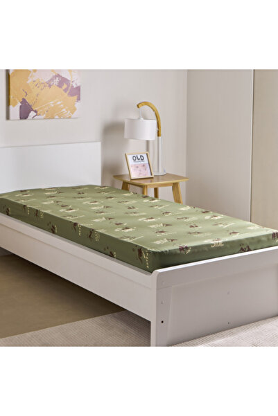 Home Box Joy Adventurer Camp Single Microfibre Fitted Sheet 90x200+25 cm