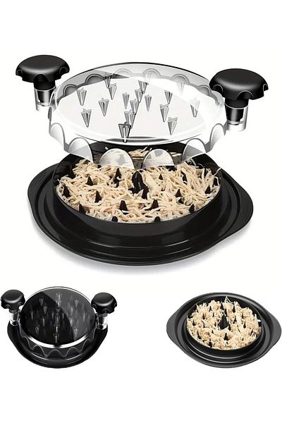 Choice Black Chicken Chopper Chicken Chopper With Transparent Dsplay Cover Non-slip Base Suitable For Dishw