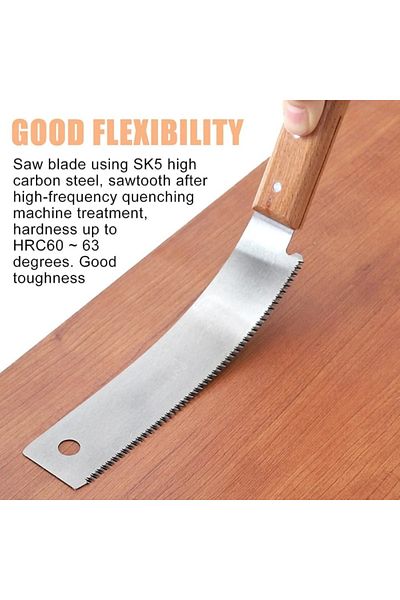 Choice Double-sided Teeth Japanese Style Hand Saw 12in Non-slip Wooden Handle Pull Saw Flush Cut Saw Handsa