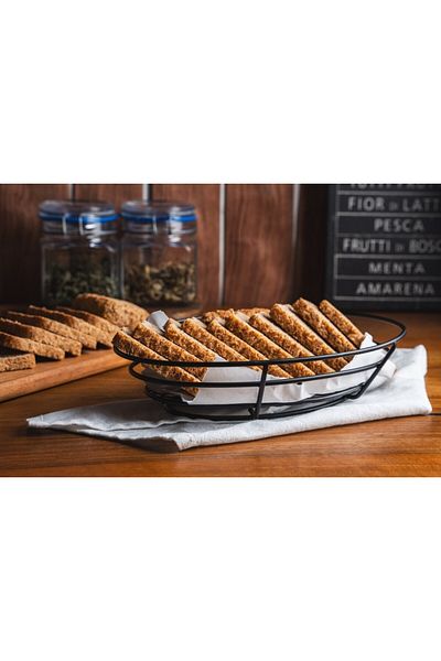 Rollers Rs Bread Snack Oval Presentation Serving Basket 2 Pieces