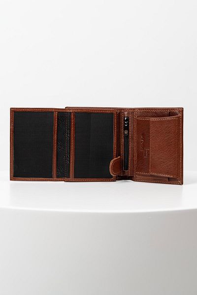 BAYDERİ Luna Genuine Leather Rfid Protected Gentle Men's Wallet with Convenient Coin Tank