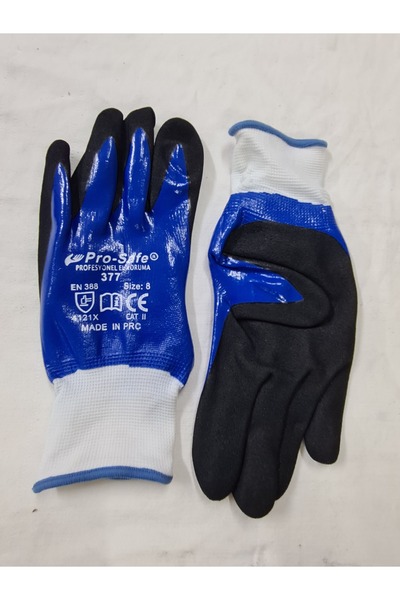 PROSAFE Pro-Safe 377 Tam Kaplı Nitril Eldiven SİZE:8 (12 ÇİFT)