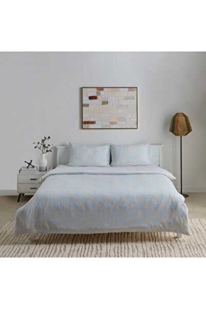 Home Box Aurora Jason 3-Piece Printed Cotton King Duvet/Quilt Cover Set 220x220 cm